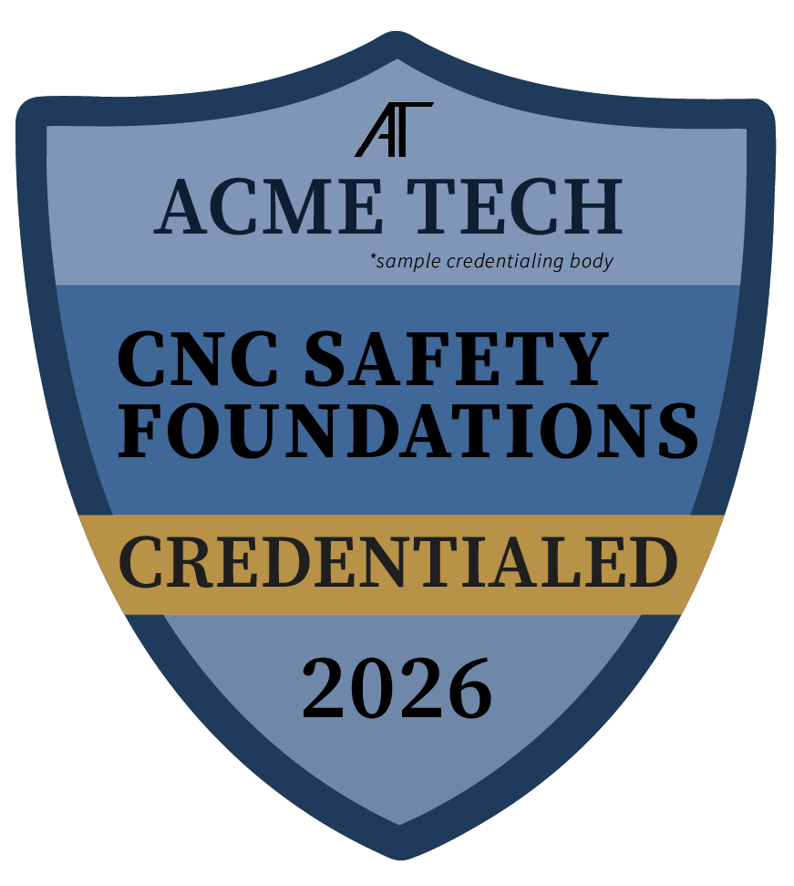 CNC Safety Foundations credential badge